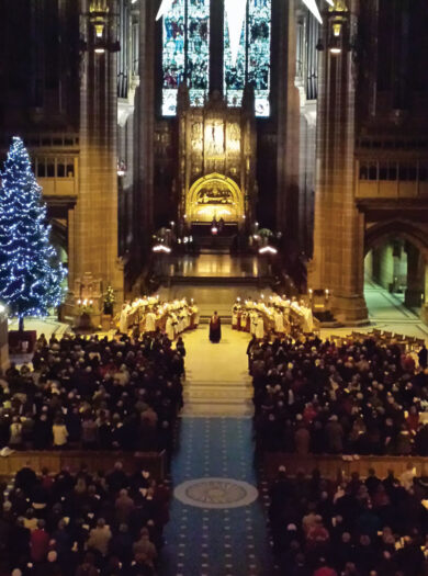 Christmas Holly Bough service with Cathedral Choir at Liverpool Cathedral
